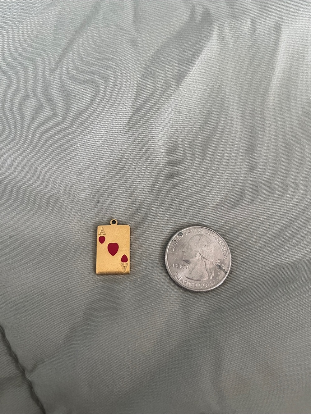 Charmco Ace of Hearts 14k gold charm